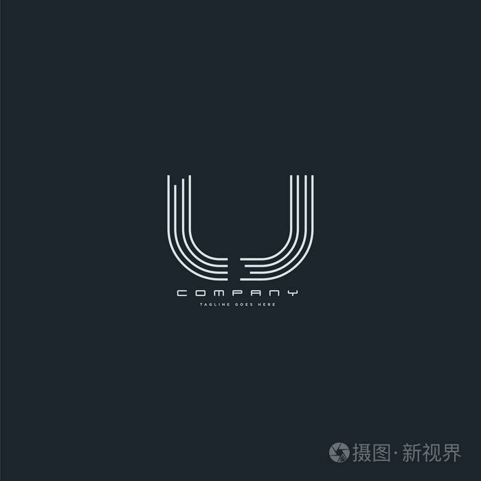 联合lj字母标志名片模板矢量