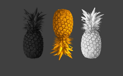 热带水果菠萝提取的背景