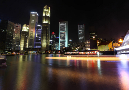 新加坡南桥路地区的城市灯