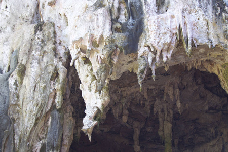泰国克拉比半岛岩石的细节和形式