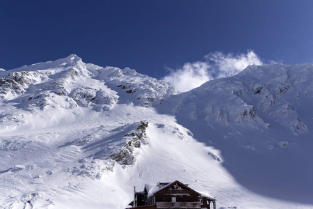 法加拉西罗马尼亚巴拉湖雪山