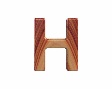 字体缎成品红木 endgrain 资本 H 渲染