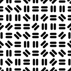几何无缝图案孟菲斯设计。黑色条纹纹理