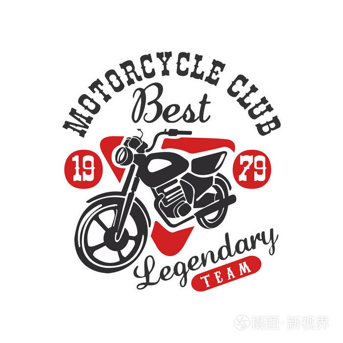 摩托车俱乐部标志, 最佳传奇队, 设计元素为马达或车手俱乐部, 摩托车