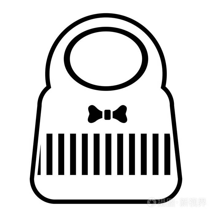 婴儿围兜图标插画-正版商用图片11j6nr-摄图新视界