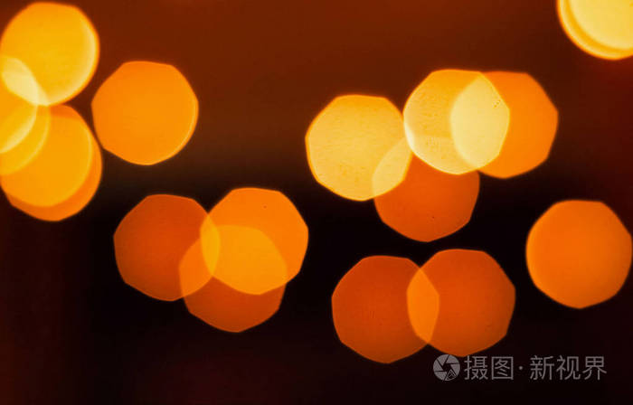 photophone模糊的橙色灯光空白的文本空间