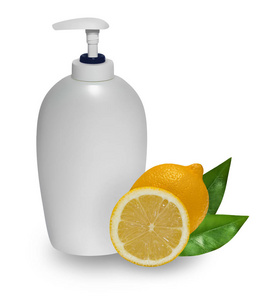 柠檬分离液皂的包装设计图片