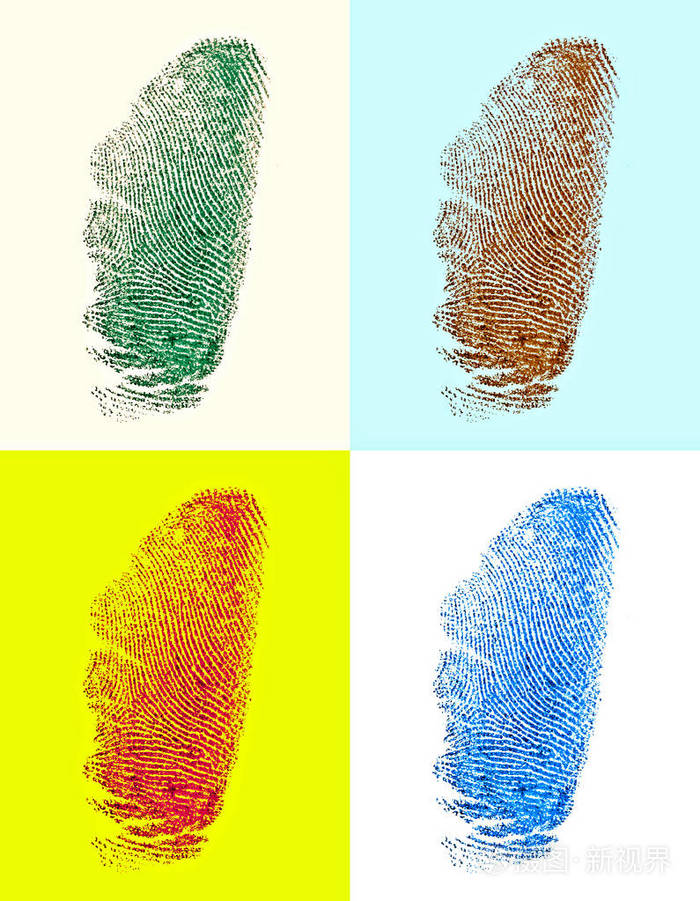 各种指纹彩色指纹