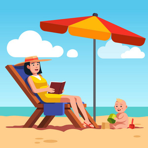 与遮阳躺椅图片