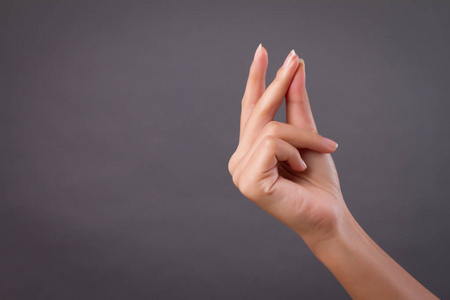 手抓手指工作室隔离照片