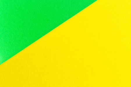 黄色和绿色纸张纹理背景颜色。趋势颜色