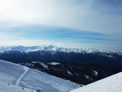 俄罗斯索契冬季滑雪和滑雪板季节