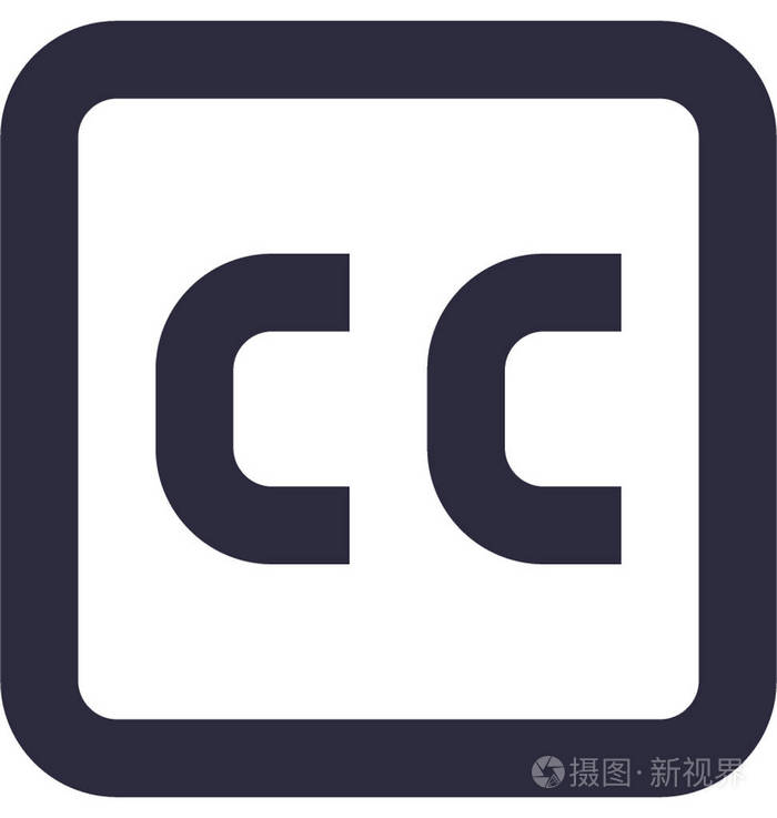 cc平面矢量图标