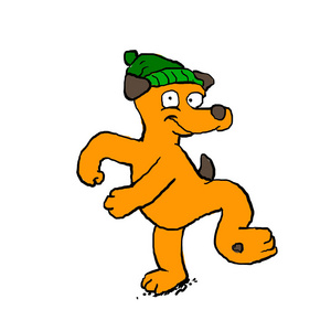 动物狗舞蹈卡通图片-动物狗舞蹈卡通素材-动物狗舞蹈卡通插画-摄图新