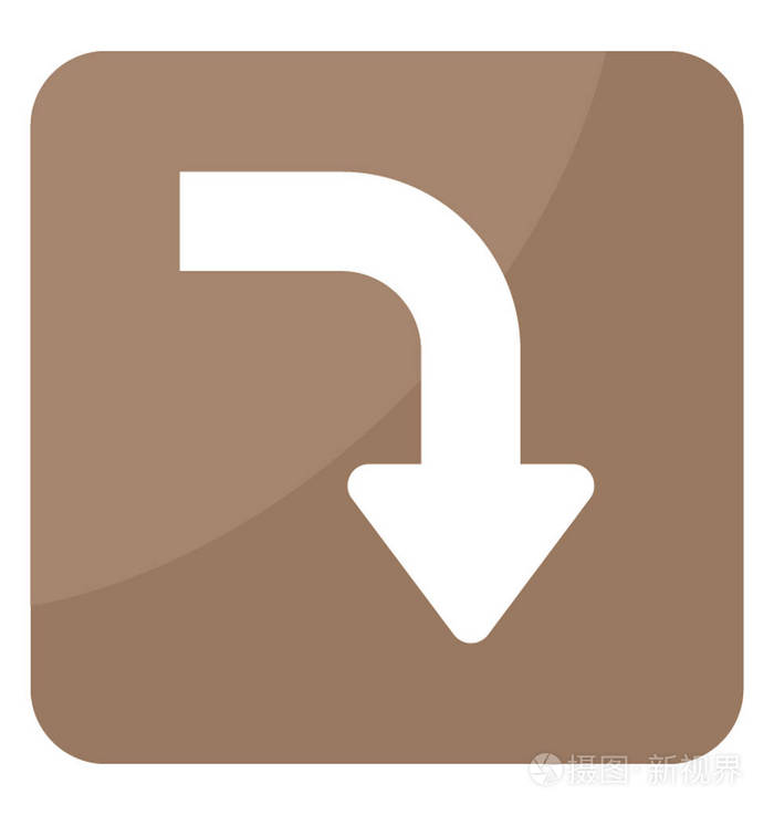 指示向下方向的方向箭头