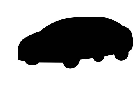 汽车png汽车剪影 png 在白色背景照片