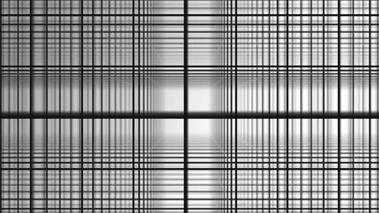黑线网格随机翻转与白色背景.带黑白组合照片