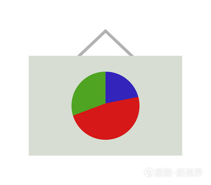 白色背景上的解析图标