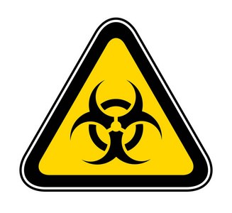 三角形警告危险符号照片