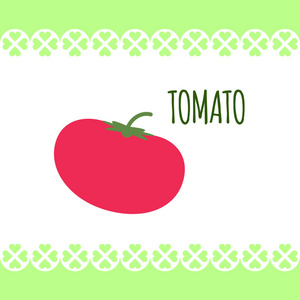 白色背景下的红鲜番茄在扁平型上的孤立图像。饮食, 烹调早餐, 沙拉