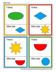 第4页9.学习或加强基本形状和颜色. 总共32张任务卡.