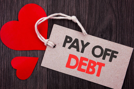 贷款还清手写公告文本显示还清债务.