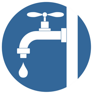 网页矢量eps10的水龙头矢量图标简单图示照片