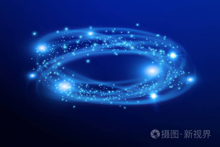 光耀斑特效与光线和魔术火花.发光透明矢量, 爆炸, 闪光