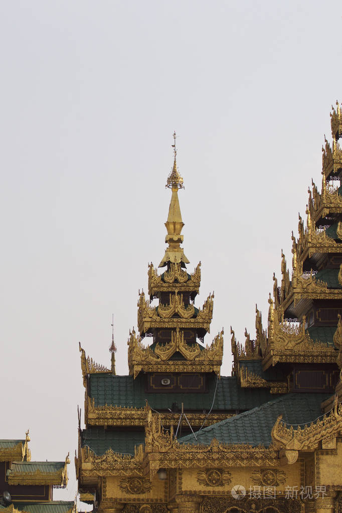 佛教寺庙建筑群是缅甸仰光佛教的历史象征