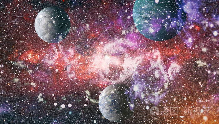 爆炸超新星明亮的星状星云遥远的星系抽象图像这幅图像的元素由美国