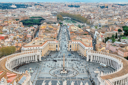 梵蒂冈城市广场的城市景观