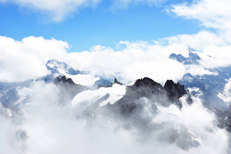 瑞士阿尔卑斯风景从山 Pilatus, 瑞士