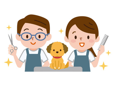 卡通美容师图片
