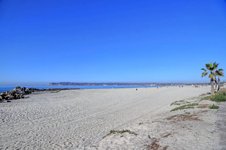 加州圣地亚哥郊外的科罗纳多海滩。