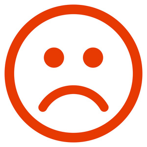 悲伤的笑脸平面矢量图标照片