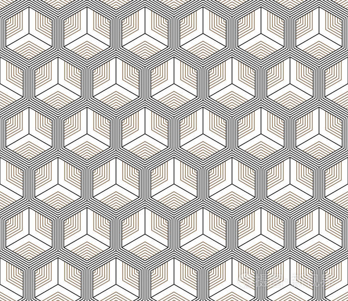 矢量无缝几何图案.经典中国古代全可编辑饰品