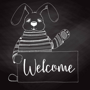 幼儿黑板简单画图片