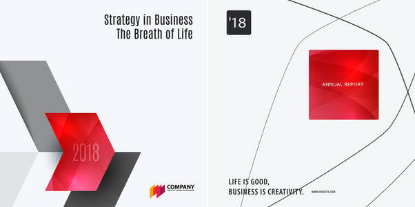 图形模板的抽象向量设计集。创意现代商务背景