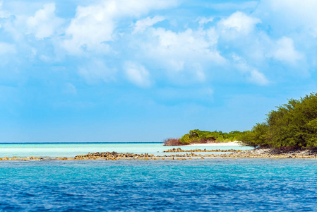 海景, 马尔代夫, 印度洋。文本的复制空间