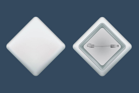 ios风格ppt菱形徽章样机, 逼真风格照片