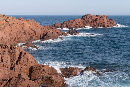 岩石海岸线, Esterel 地块, 法国