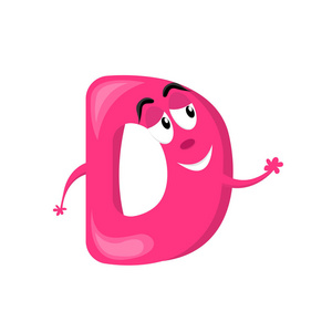 有趣的性格.矢量字母表插图照片