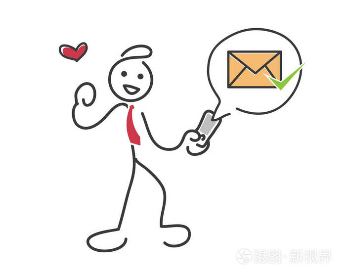 小贴士贴纸插图概念-以电邮通知顾客购买交易详情插画-正版商用图片11