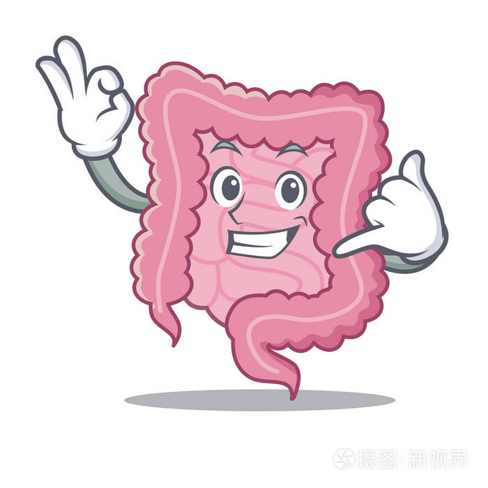 叫我肠吉祥物卡通风格