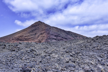 红火山蒂曼法亚国家公园，兰萨罗特，加那利群岛，西班牙