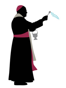 天主教主教洒圣水