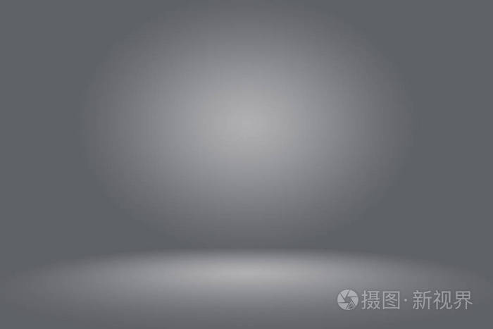 背景纹理的美丽深色和淡蓝色, 冷灰色, 雪白的渐变平墙和地板白模糊