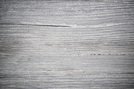 木材质地。灰色木板与风化的裂缝线。自然背景的破旧别致的设计。灰色木地板形象。老树表面特写模板