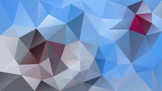 矢量抽象不规则多边形背景三角形低聚模式天空蓝色, 灰色和洋红颜色