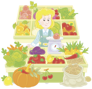 水果店卡通图片